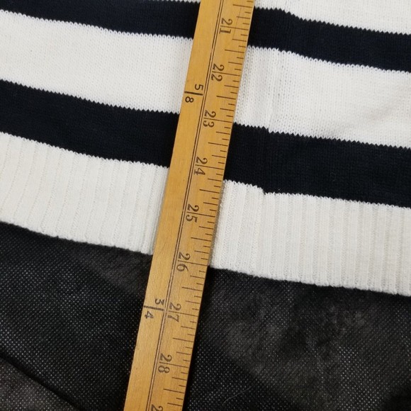 Jaclyn Smith Cowl Neck Cafton Poncho Sweater  Womens White & Black Size S / M - Picture 13 of 15